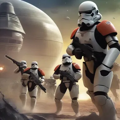 In the fanatical realm of science fiction, a group of rebels wage a war against the tyrannical regime controlling the galaxy.