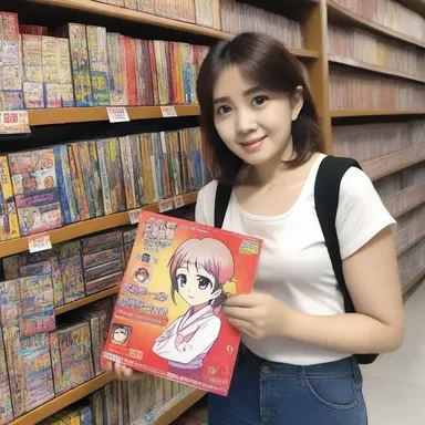 She bought a DVD of her favorite anime series with 10,000 kyats.