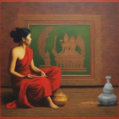 The painting was sold for 50,000 kyats at the art gallery.