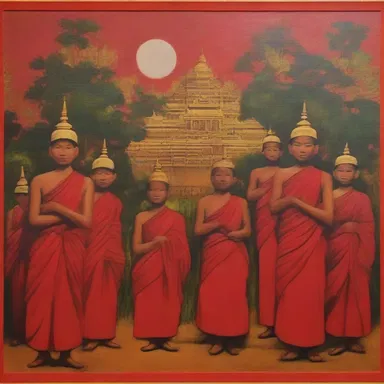 The painting was sold for 50,000 kyats at the art gallery.