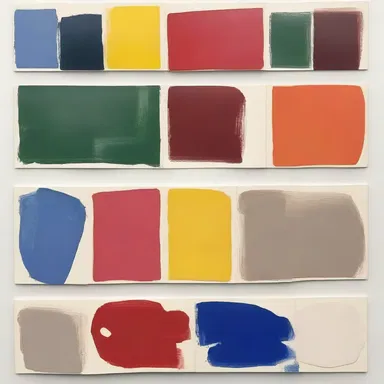 The artist used different shades of color to quantify the depth of the painting.