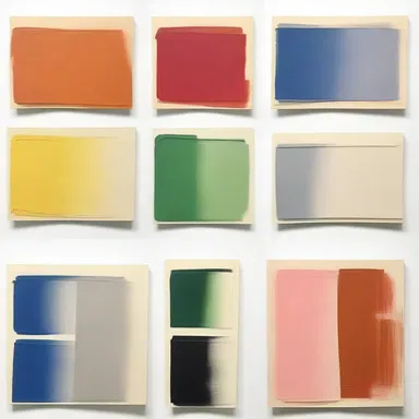 The artist used different shades of color to quantify the depth of the painting.