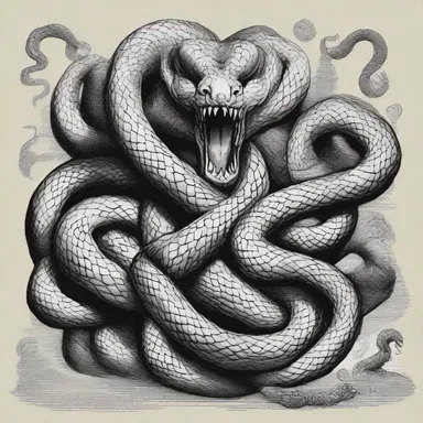 In mythology, the number of heads of the hydra quantifies its supernatural nature.