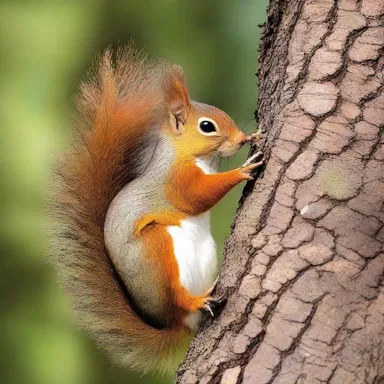 Why did the squirrel build a den? Because he wanted a 'hide'away from his tree-nemesis, the woodpecker!