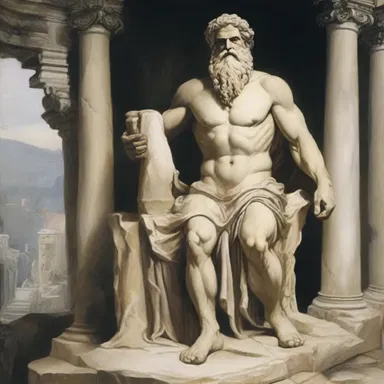 According to Greek mythology, Zeus hid in a den on Mount Ida to protect himself from his father Cronus.