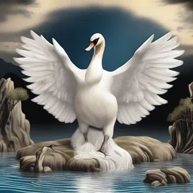 According to Greek mythology, the god Zeus transformed himself into a swan and built a den on an island.