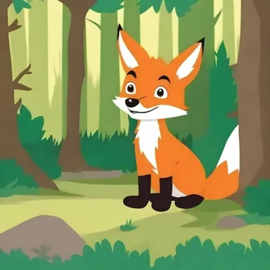 In the animated series, the clever fox built a secret den in the forest to outwit his enemies.