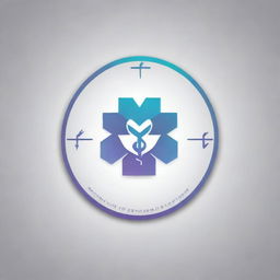 Generate a NFT art style logo for a clinic, blending symbols of healthcare and cutting-edge digital art.