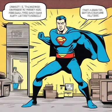 In the comic strip, the superhero's strength was a result of being exposed to a radioactive sise.