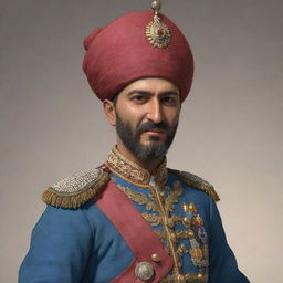 An highly detailed and historically accurate image of a Janissary - a member of an elite infantry unit in the Ottoman Empire. Pay special attention to their distinctive uniforms and weapons.