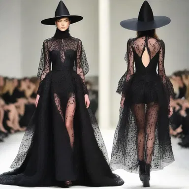The fashion designer created a bewitching dress that seemed to cast a spell over anyone who saw it.