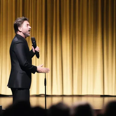 The comedian received short shrift from the audience after his failed joke.