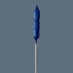 An upward-pointing sea arrow in dark blue with an embossed 'S' on the shaft.