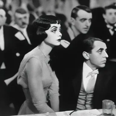 The silent film relied on actors' body language to communicate nonverbally with the audience.