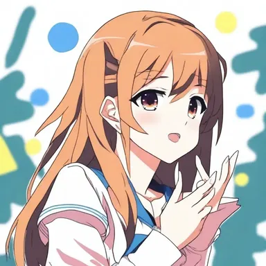 The anime character used sign language to communicate nonverbally with her friends.