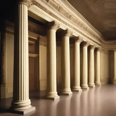 The doric columns used in the design of the grand theater added a touch of elegance to the cinema complex.