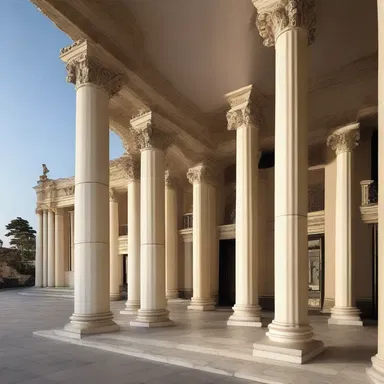 The doric columns used in the design of the grand theater added a touch of elegance to the cinema complex.