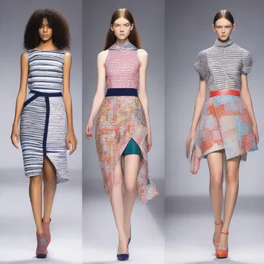 The fashion designer incorporated halitus-inspired patterns into their latest collection.