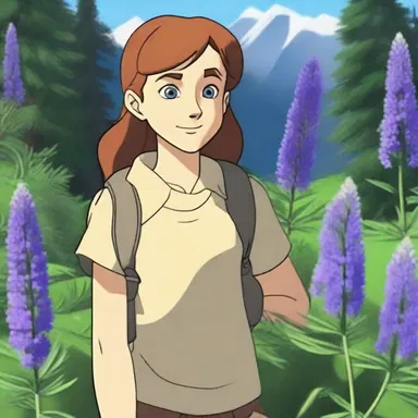 In the animated series, the protagonist finds a rare wild lupine flower while on a quest.