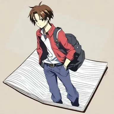 In the popular anime series, the main character always keeps a special notebook in his hip pocket.