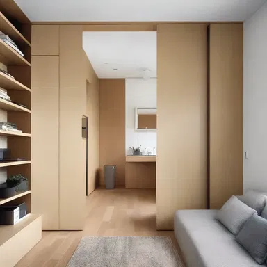 When designing the space, the architect made sure to separate the immiscible areas for privacy and functionality.