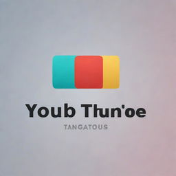 Design a modern and creative logo for a new YouTube channel with eye-catching colors and unique typography