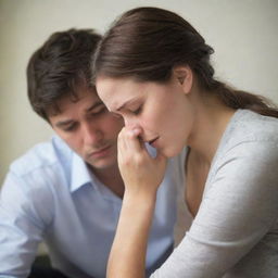 Emotional scene expressing a person harboring feelings for someone unattainable, creating an image of bittersweet yearning and longing.