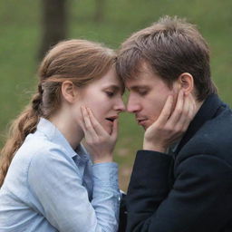 Emotional scene expressing a person harboring feelings for someone unattainable, creating an image of bittersweet yearning and longing.