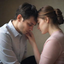 Emotional scene expressing a person harboring feelings for someone unattainable, creating an image of bittersweet yearning and longing.