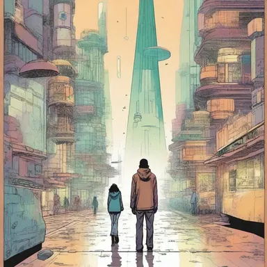 In a science fiction novel, the protagonist's fair-mindedness helps them navigate a future society riddled with discrimination.