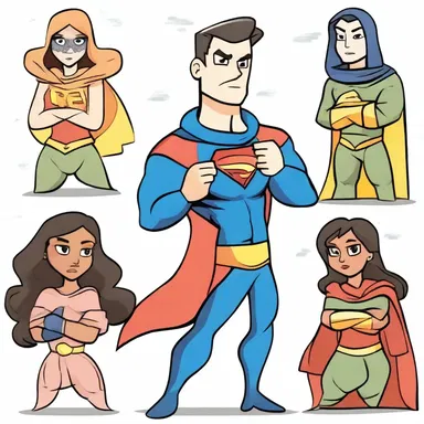 In a cartoon series, a superhero demonstrates fair-mindedness by fighting for justice and equality for all characters, regardless of their differences.
