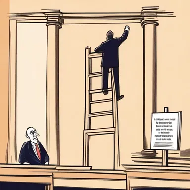 In a lighthearted joke, a comedian might say, 'Why did the fair-minded judge bring a ladder to court? Because they wanted to be on a higher level of objectivity!'