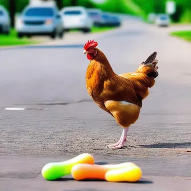 Why did the gum cross the road? Because it was stuck stickily to the chicken's foot!