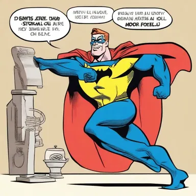 In the comic strip, the superhero used a grommet to secure his cape.