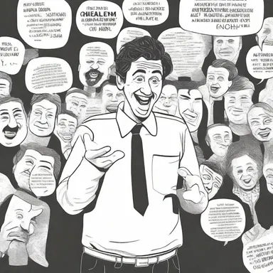 The comedian used irony as a rhetorical device to make the audience laugh.