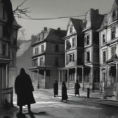 The bad person's terrifying deeds haunted the town, filling everyone with fear.