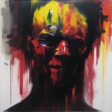 The painting depicted a bad person, capturing their dark and malevolent nature in vivid brushstrokes.