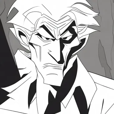 In the animated show, the bad person was portrayed as a cunning villain, always plotting to cause chaos.