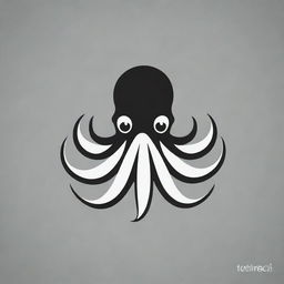 Create a logo for a company named 'Octu Tech'. The design should incorporate an octopus symbol. 'Octu' should be intertwined with the octopus while 'Tech' is positioned beneath as a slogan.