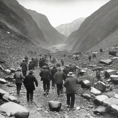 During the Klondike Gold Rush in the late 19th century, many prospectors embarked on a schlep to reach the goldfields in Alaska.