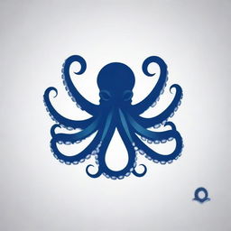 Create a logo for a company named 'Octu Tech'. The design should incorporate an octopus symbol. 'Octu' should be intertwined with the octopus while 'Tech' is positioned beneath as a slogan.