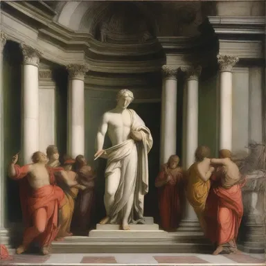 The neoclassicism movement can be seen in religious art, where painters incorporated classical elements and themes into their religious works.