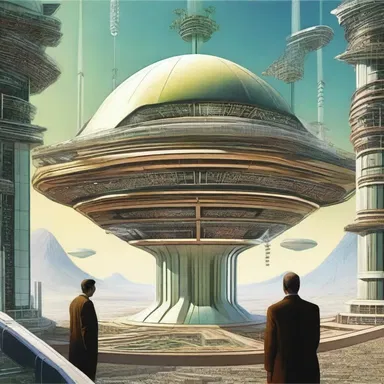 In the futuristic world of the novel, advanced technologies and the belief in meliorism enabled humans to create a utopian society with unparalleled progress.