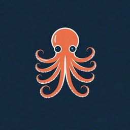 An octopus themed logo for a tech company, showcasing the octopus's intelligence and adaptability. Include relevant tech symbols subtly interwoven into the design.