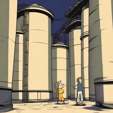 In the animated series, the characters often find themselves exploring mysterious silos on their adventures.