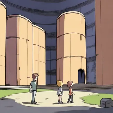 In the animated series, the characters often find themselves exploring mysterious silos on their adventures.