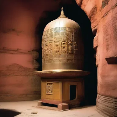 In some religious traditions, temples are built with an underground silo that houses sacred relics and artifacts.