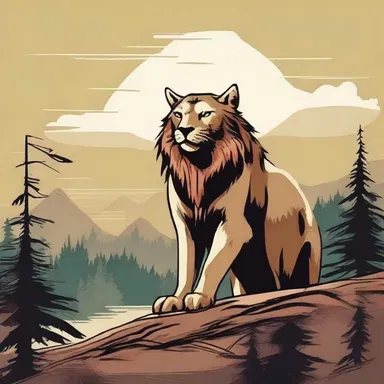 In Native American mythology, the catamount is often depicted as a powerful and mystical creature.