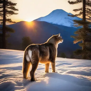 As the sun set over the mountains, the couple watched the majestic catamount prowling through the wilderness, their hearts filled with awe and admiration.