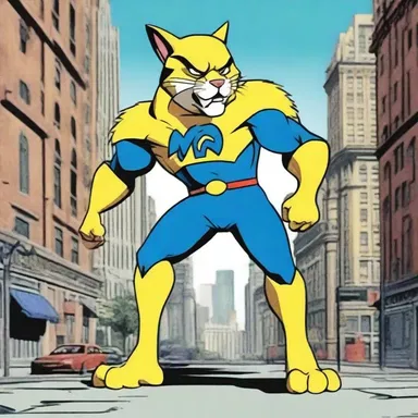 In the animated series, the fearless superhero transformed into a catamount whenever danger arose, ready to protect the city from evildoers.